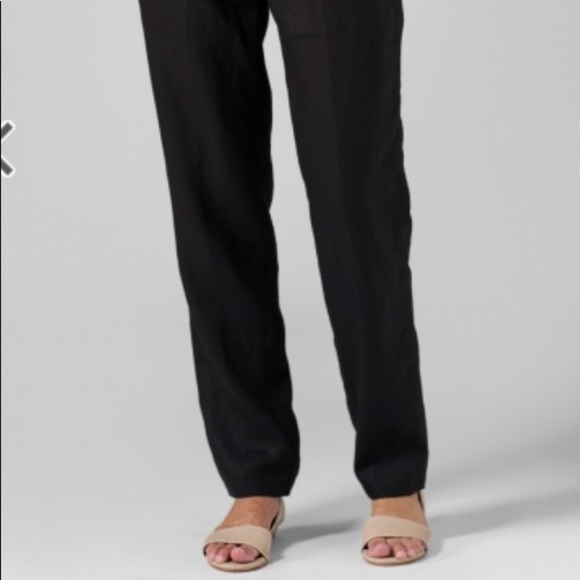 VIVID Sz 1X 100% Linen Pull-On Elastic Waist Drawstring Casual Fresh NEW Pants - Picture 8 of 8